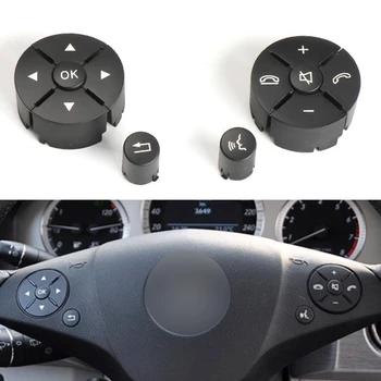 Для Mercedes-Benz W204 W212 X204 W207 C/E/GLK-CLass Аксессуары для кнопок переключения рулевого колеса в салоне автомобиля 2048210451