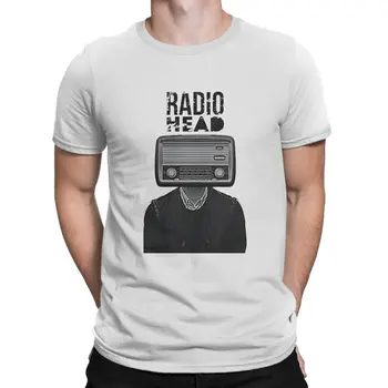 Мужская футболка Musi Indie Vintage 100% хлопок Футболки с коротким рукавом Radiohead Одежда с круглым вырезом Классическая