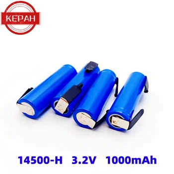 Литий-ионная аккумуляторная батарея KEPAH 14500, сварное соединение, батарея АА, фонарик и литиевая батарея1000 мАч 3,2 В AA