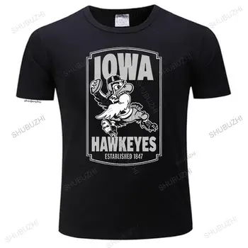 fashion Iowa Hawkeyes shubuzhi poster Футболки для мужчин мужская футболка хлопковая футболка мужская летняя модная футболка евро размер