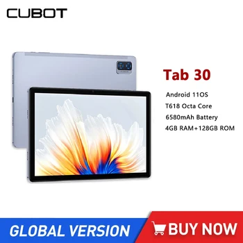 Cubot TAB 30 планшетов 10,1-дюймовый аккумулятор 6580 мАч Android 11 планшет восьмиядерный 4 ГБ + 128 ГБ сотовый телефон 13-мегапиксельная камера две SIM-карты планшеты