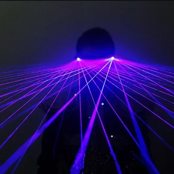 Bar DJ RGB Лазерный свет для вечеринок Очки Лучевые очки Портативные сцены для вечеринок Освещение Бар Ночной клуб Дискотека Свет Вечеринка Светодиодный свет