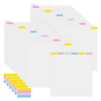 Разделители бумаги для скрапбукинга Навалом для деления 12 X 12 дюймов Бумага для скрапбукинга Хранение Картон Вкладки Разделители Файловая библиотека Прочный