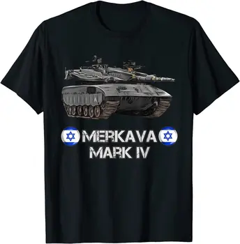 Израильская армия ЦАХАЛа Merkava Mark 4 Main Battle Tank T-Shirt 100% хлопок с о-образным вырезом Лето с коротким рукавом Повседневная мужская футболка Размер S-3XL