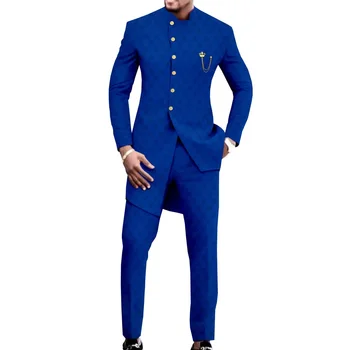 2023 Новый повседневный модный мужской костюм Тонкий комплект из двух частей Terno Masculino Completo Костюм Homme Pour Mariage Trajes De Hombre