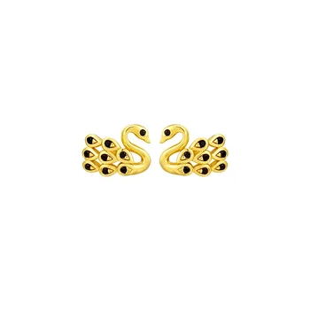STE9 Золотые серьги с зажимом из циркона для женщин Basic Bling Simple Piercing Серьги