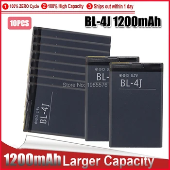 10 шт. 1200 мАч BL-4J / BL 4J / BL4J Сменный аккумулятор для Nokia c6 Аккумулятор C6-00 для аккумулятора Lumia 620