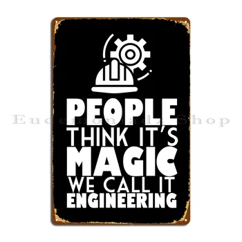  Инженер Его Волшебная Металлическая Табличка Плакат Стена Пещера Гостиная Настенный Декор Персонализированный Пользовательский Жестяной Знак Плакат