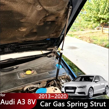 Для Audi A3 8V A3 Sportback 2013 ~ 2020 2015 Гидравлический стержень двигателя Передний капот Амортизатор Поддержка пружины стойки Автомобильные аксессуары