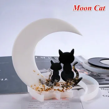Кошка Олень Луна Смола Кристалл Эпоксидная Пресс-форма Литье Силиконовая форма Ремесла DIY Изготовление