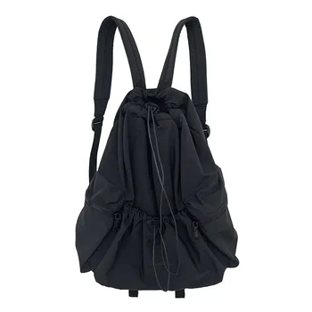 Путешествия большой емкости 2023 Модные рюкзаки с рюшами для женщин Повседневный нейлоновый женский рюкзак Легкий вес Сумка для студентов