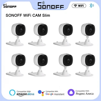 SONOFF WiFi CAM Slim Smart Home 1080P Камера видеонаблюдения Мини-камера наблюдения 2-сторонняя аудио Автоматическое отслеживание движения Запись видео