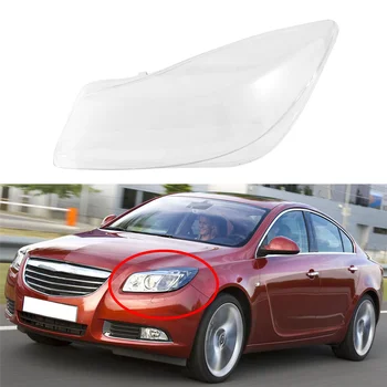 Автомобильная левая прозрачная крышка фары Абажур Абажур передней фары Объектив крышки передней фары для Opel Insignia 2009-2011