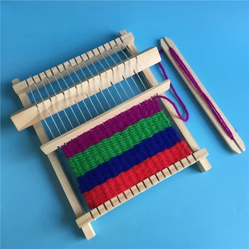 1 комплект Деревянный ткацкий станок Ремесленная пряжа DIY Ручная вязальная машина Детские развивающие игрушки