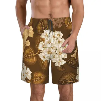 Мужские быстросохнущие плавки для летнего пляжа Шорты Брюки Шорты для доски 524609159 Цветок