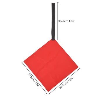 2 шт. Флаги буксировки каяка Красный флаг безопасности с крючком для каяка для лодки Каноэ Прицеп Предупреждающий флаг безопасности
