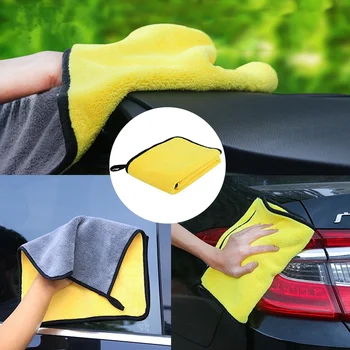 Новые специальные полотенца для чистки автомобиля, которые не линяют и не оставляют следов Автомобильная впитывающая ткань Мойка автомобиля Подарочная губка для чистки