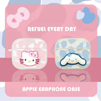 Sanrio Hello Kitty CINNAMOROLL для AirPods1 2 3 Case AirPods Pro 2 IPhone Наушники Аксессуары Air Pod Cartoon 3D Soft Cover