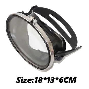 Профессиональная маска с большой рамкой, зеркало рыбака, стекло высокой четкости, нержавеющая сталь, снаряжение для дайвинга, очки для плавания