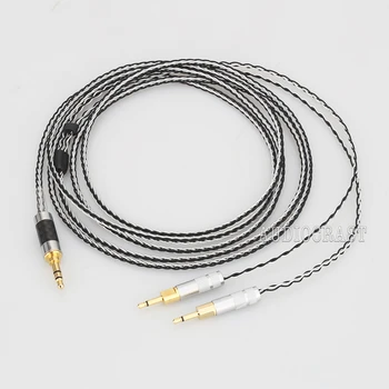 Audiocrast 2,5 / 3,5 / 4,4 мм Сбалансированный 8-жильный посеребренный кабель для наушников HD700 HD 700 M1060 M1060c