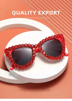  Luxury Brand Crystal Diamond Square Солнцезащитные очки Женские Модные Цельные Блестящие Солнцезащитные Очки Мужчины Горный Хрусталь Оттенки Сексуальные Очки